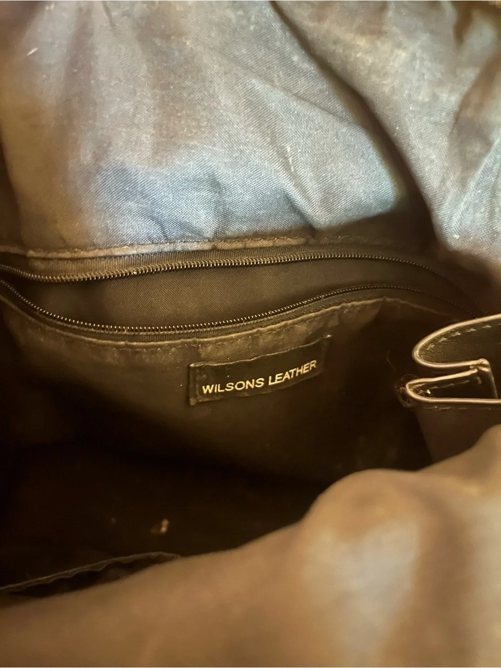 Wilson’s Real Leather black backpack